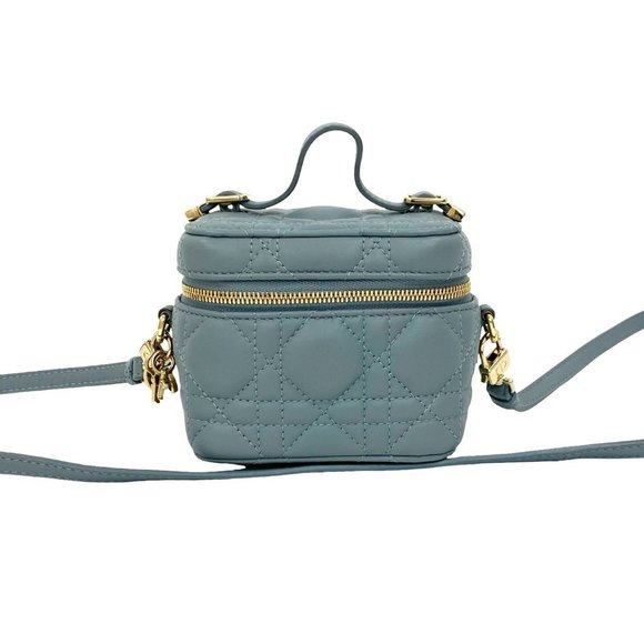 DIOR Gray Leather Shoulder Bag - Picture 1 of 8